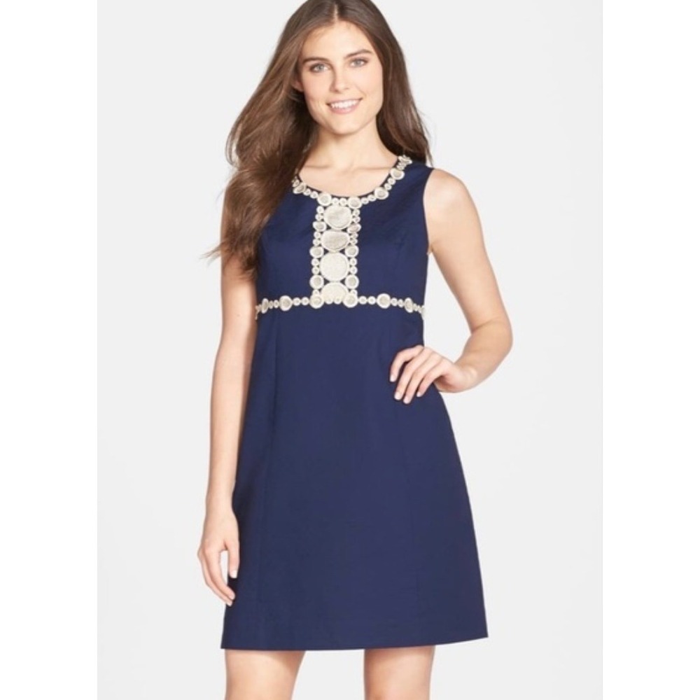 Lilly Pulitzer Navy with Cream Trim Mini Dress